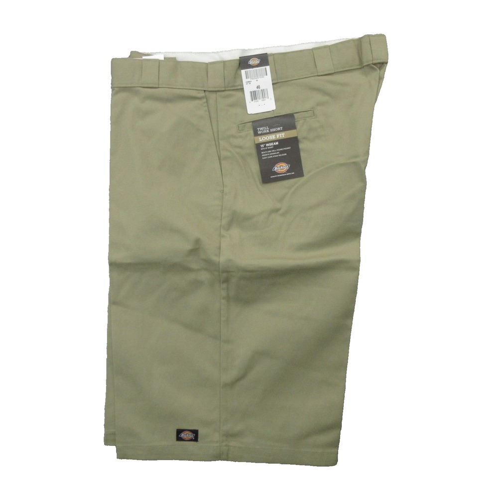 Dickies Shorts Mens 46 Loose Fit Work Shorts 15 Inseam Twill Stain Release New